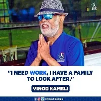 maharashtra bussinessman sandeep torat offers a good job for vinod kambli