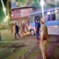 Midnight tension in Hyderabad old city 