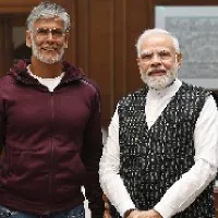 Milind Soman meets PM Modi thanks him for promoting yoga and Ayurveda across India