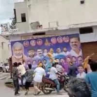 a video goes viral which shows tdp cadre tonr ysrcp flexies