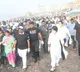 AP Ministers cleans plastic wastage at Vizag beach