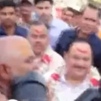 JP Nadda and Bandi Sanjay reaches Warangal Bhadrakali Temple