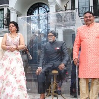 NRI family installs Amitabh statue at home