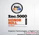 Experion Technologies gets listed in the prestigious Inc. 5000 ranking for the fifth year in a row