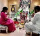 Megastar Chiranjeevi celebrates Vinayaka Chavithi at his home