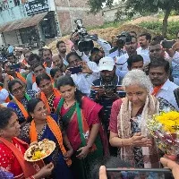 union minister nirmala sitharaman arrives for zaheerabad tour