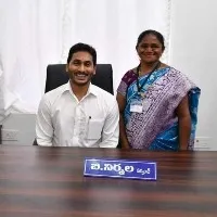 ap cm ys jagan sits ina sarpanch seat in kadapa district