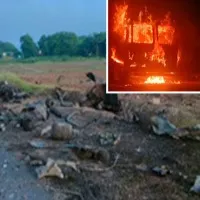 Bharat Gas Cylinder Lorry Blasted on ananthapuram guntur High way