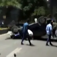 dreaded accident in Hyderabad madhapur