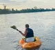Man travels on Pumpkin boat for record