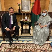 gautam adani meets bangladesh prime minister Sheikh Hasina