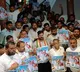 tpcc chief revanth reddy unviels bharat jodo yatra poster in hyderabad