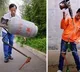 Mans ability to balance various objects seems to defy laws of physics