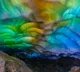 Ice caves naturally display magical rainbow lights