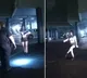 Drunk woman tries escape breathalyser test by dancing in front of police