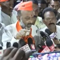 Bandi Sanjay condemns TRS worker act of mike bending during Himanta Biswa Sharma rally