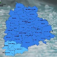 Heavy rains in telangana for three days