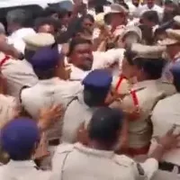 Tensions at TDP protests in Gudivada