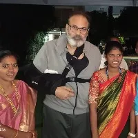 janasena pac member nagababu recieves cheque from jana sena cadre with a bandage on his hand
