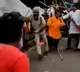 congress shares a video which shows bjp cadre attacking a police