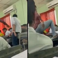 Lecturer slaps, kicks student in Sri Chaitanya College