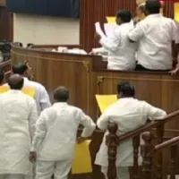 NTR varsity renaming row: TDP members disrupt Assembly proceedings