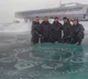 Rangoli art on ice in antarctica