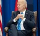 US President Joe Biden appears lost on stage after speech