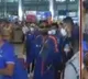 Team India cricketers arrives Shamshabad airport