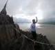France daredevil walks over on highline world record