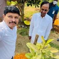 I am where I always am at KCRs service says MP Santosh