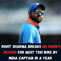 team india captain rohit sharma overtakes ms dhoniin t20 matches