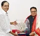 lokmat media houses chairmal vijay darda meets ts cm kcr