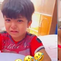 Little boy refuses to study because he will make old while studying