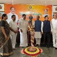 Venkaih Naidu visits Nellore along with Lok Sabha speaker Om Birla