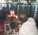 ts minister harish rao drives a boat in siddipet komaticheruvu