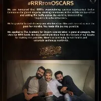 'RRR' in Oscar race; Jr NTR-Ram Charan in best actor category, Rajamouli direction