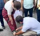 Rahul Gandhi wears shoes on his mother sonia gandhi feet