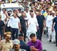 rahul gandhi runs with siddaramaiah in jodo yatra