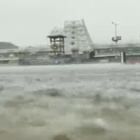 Heavy rain lashes Tirumala hills