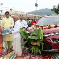 Toyota car offered to Tirumala Venkateswara Swamy