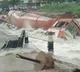 Lorry slips into flood water at Bukkarayasamudram