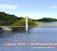 Iconic cable bridge on Krishna River between AP and Telangana