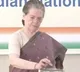 Sonia casts her vote in congress presidential elections in Delhi