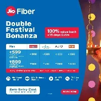 Jiofiber double festival bonanza