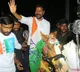 Revanth Reddy rides horse during Munugodu by poll campaign