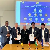 ap government advisor aluru sambasiva reddy is in germany tour