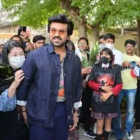 'RRR' star Ram Charan hits it off with school kids in Japan