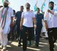Bharath jodo yatra entered into telangana