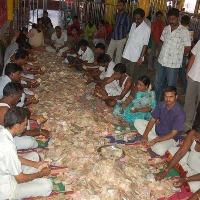 TTD hundi counting: Man, who hide cash in mask, nabbed